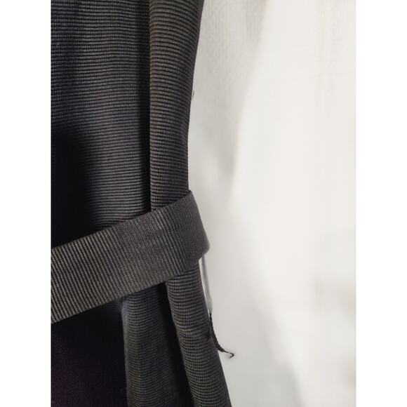 Talbots $189 Size 16 Black Twist Front Lined Textured Sheath Cocktail Dress - Picture 8 of 13